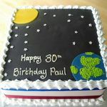 space themed cake