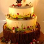 Woodland wedding cake