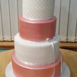 Pastel Pink wedding cake