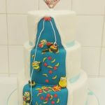 Catriona wedding cake, hidden reveal 