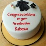graduation gown cake